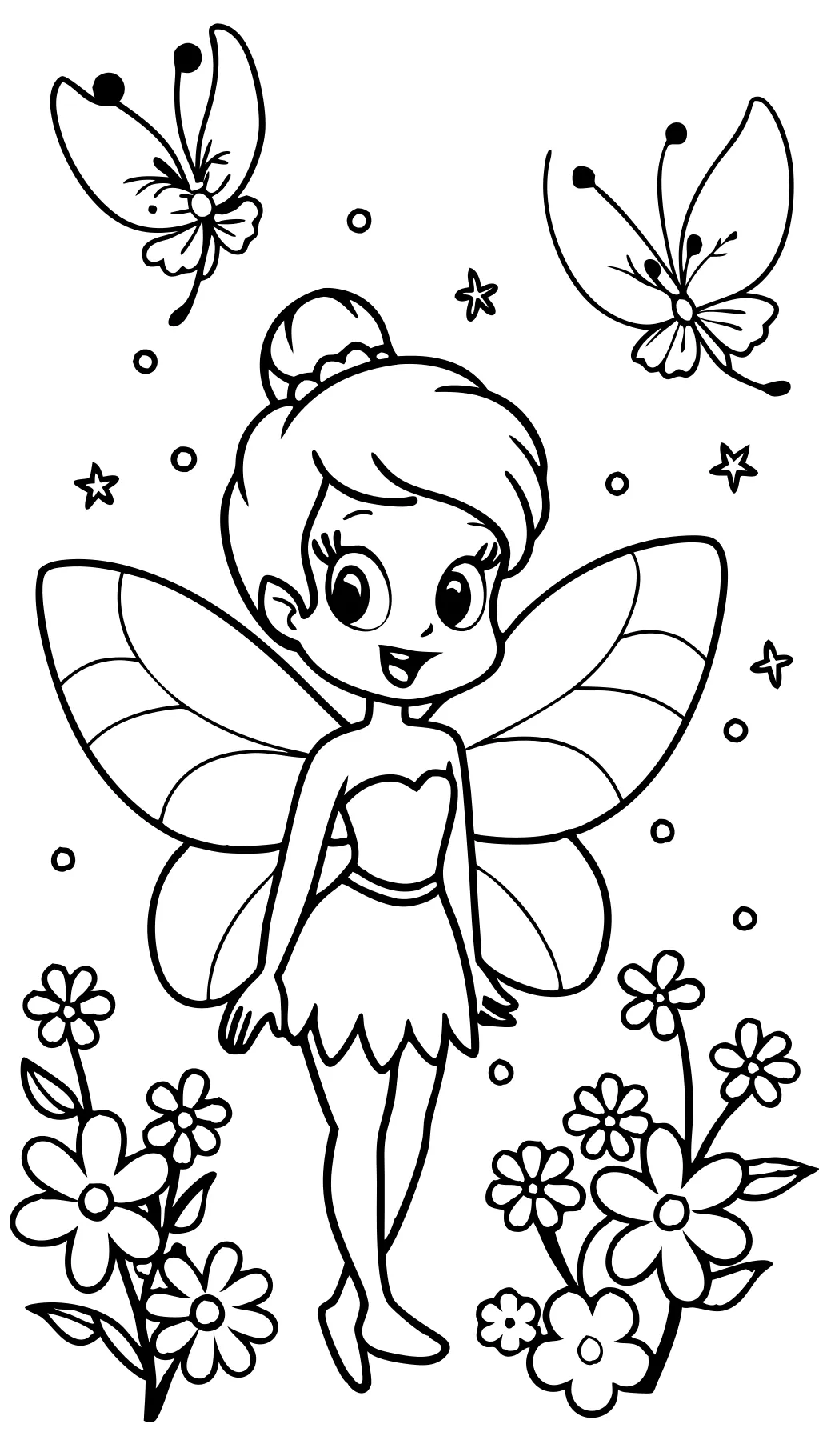 fairy tinkerbell coloring pages